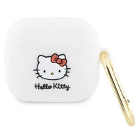 Hello Kitty silikona 3D Kitty galvas apvalks AirPods 3 - balts