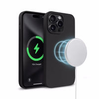 Crong Color Cover Magnetic - iPhone 15 Pro Max MagSafe maciņš (melns)