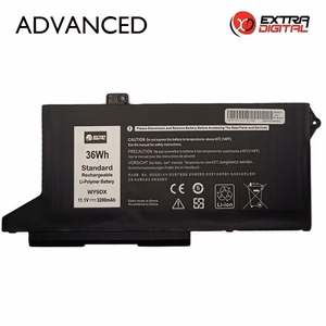Klēpjdatora akumulators DELL WY9DX, 3200 mAh, Extra Digital Advanced