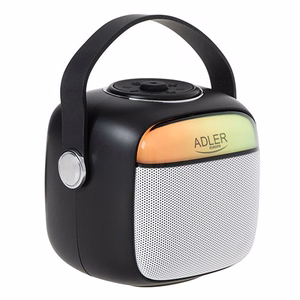 Adler AD 1199 karaoke skaļrunis ar mikrofonu, SD/USB/AUX/Bluetooth, melns