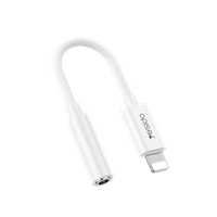 Yesido adapteris YAU44 Audio - Lightning uz 3,5 mm ligzdu - balta