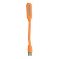 Mini LED lampa silikona USB oranža