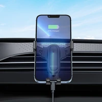 Auto tālruņa turētājs Borofone BH74 izmantošanai uz ventilācijas restēm, melns