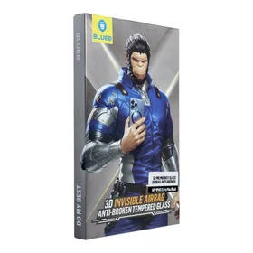 Aizsargstikls 5D Mr. Monkey Glass - Apple iPhone 15 Pro Max melns (Aizsarg pret lūzumiem ar Airbaga)