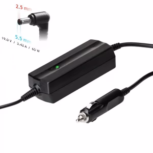 Auto lādētājs priekš laptop Akyga AK-ND-31 (19V / 3.42A 65W 5.5 x 2.5mm) ASUS / TOSHIBA 1.2m
