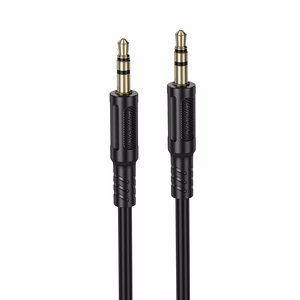 Borofone kabelis AUX BL25 Nice - jack 3,5mm uz jack 3,5mm - 1 metrs melns