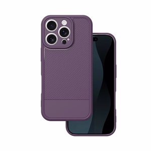 Simple Carbon viedtālruņa apvalks iPhone 17 Pro 6,3" violets