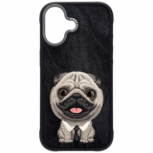 NIMMY viedtālruņa apvalks BIG EYED PET 2.0 Suns priekš IPHONE 17 melns