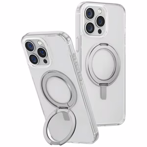 Uniq Swivix 360 rotējošs statīvs viedtālruņa apvalks iPhone 16 Pro Max - caurspīdīgs