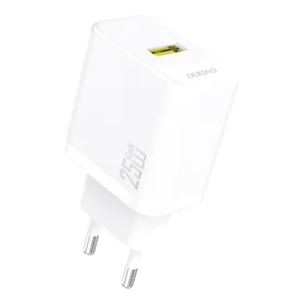 Dudao A27S 25W GaN USB-A lādētājs - balts