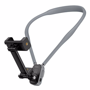 Neck universal phone holder Hoco K30 melns pelēks