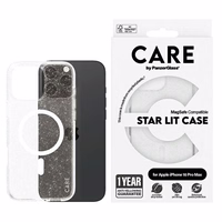 CARE by PanzerGlass Flagship Star Lit viedtālruņa apvalks iPhone 16 Pro Max 6.9" balts Magnētiskais 1344