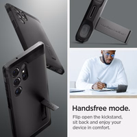 Spigen Tough Armor viedtālruņa apvalks Samsung Galaxy S24 Ultra - melns