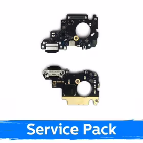 Charging Port Saderīgs ar Xiaomi Mi 9 Ar Flex / Plata Original (Service Pack)