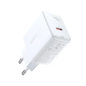 Acefast ātrās uzlādes USB Type C 20W Power Delivery lādētājs balts (A1 EU white)