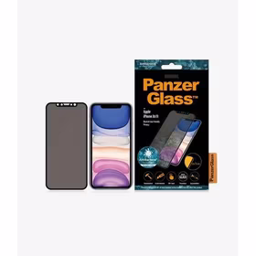 PanzerGlass E2E Super+ privātuma aizsargstikls iPhone XR / 11 - ar melnu rāmi