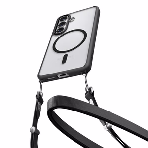 Spigen Ultra Hybrid Mag MagSafe maciņš priekš Samsung Galaxy S26 Plus caurspīdīgs melns