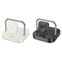 Bezvadu lādētājs Hoco 3in1 3A 5W, savietojams ar Apple Watch CQ16A, balta spalva