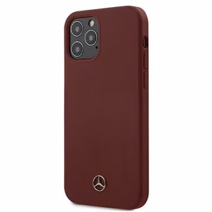 Mercedes Silicone Line viedtālruņa apvalks iPhone 12 / iPhone 12 Pro - sarkans