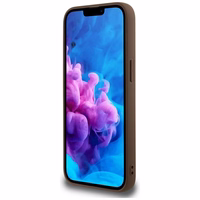 Guess 4G Circle Classic Logo Magnētiskais viedtālruņa apvalks iPhone 16e - brūns