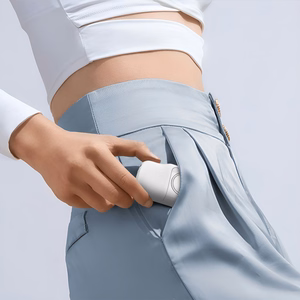 Wozinsky WF16-YLS 5000mAh 15W Lightning mini portatīvais lādētājs ar iebūvētu USB-C kabeli un Apple Watch lādētāju - balta