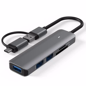 Адаптер USB 3.0 — 3x USB 3.0, SD, TF