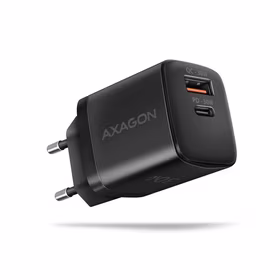 Axagon sienas USB lādētājs 30W 2 porti melns