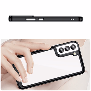 Outer Space apvalks viedtālrunim Samsung Galaxy S23+ ar elastīgu rāmi melns