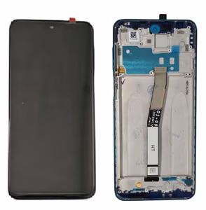 LCD screen Xiaomi Redmi Note 9 Pro/Note 9S ar touch screen ar frame Pelēks original (service pack)