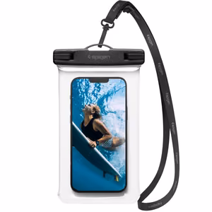 Spigen Aqua Shield A601 universāls ūdensizturīgs apvalks, caurspīdīgs