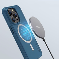 Nillkin Super Frosted Shield Pro Magnētiskais viedtālruņa apvalks iPhone 14 Pro Max ar MagSafe magnētiskais zils