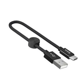 USB kabelis Hoco X35 Type-C 0,25 m melns