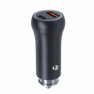 Setty automašīnas lādētājs USB-A + USB-C 20W CC-AC-201 melns