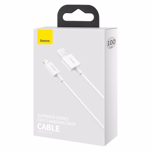 Baseus kabelis Superior USB - Lightning 1,0 m 2,4A balts
