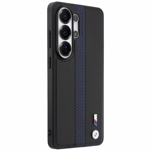 BMW Perforated Stripe Logo MagSafe Maciņš for Samsung Galaxy S26 Ultra - zils