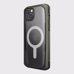 Raptic X-Doria Drošības apvalks iPhone 14 ar Magnētisko bruņu pārklājumu zaļš