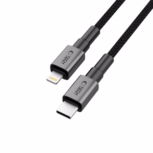 Tech-Protect Ultraboost DNA USB-C / Lightning PD27W/3A kabelis 25 cm - pelēks