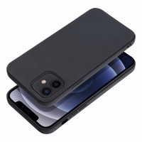 Matētais viedtālruņa apvalks IPHONE 12 melns
