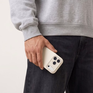 Tech-Protect Uniq MagSafe CC maciņš, paredzēts iPhone 18 Pro / 17 Pro, bēšs