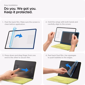 Spigen Glas.tR Slim FC Tempered Glass Screen Protector for MacBook Neo 13" 2026 - Black