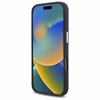 Mercedes silikona tonālais logotips Magnētiskais viedtālruņa apvalks iPhone 16 Pro Max - melns