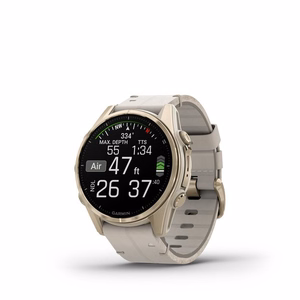 Garmin Fenix 8 3.3 cm (1.3") AMOLED 43 mm digitāls 416 x 416 pikseļi skārienekrāns zelta Wi-Fi GPS (satelīts)