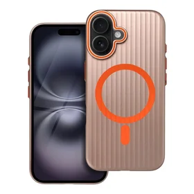 Viedtālruņa apvalks SIMPLY ar MagSafe saderīgs iPhone 16 titanium desert