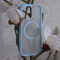 Liavec mīksts maciņš priekš Iphone 17 zils