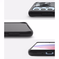 Ringke Fusion Matte TPU viedtālruņa apvalks ar rāmi Samsung Galaxy A73 melns