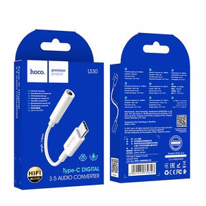 HOCO adapteris USB Type-C (M) - AUX 3.5mm (F)