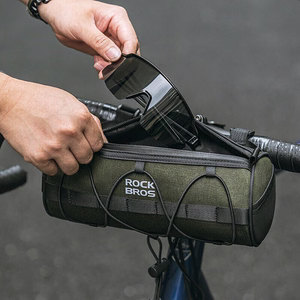 Rockbros 30110049001 velosipēda stūres soma 2 l - zaļa
