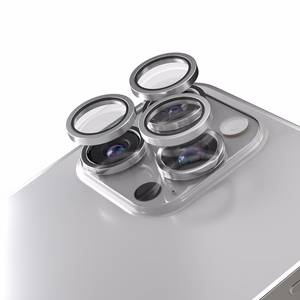 Etteri kameras lēcas aizsargs iPhone 15 Pro / 15 Pro Max titāna pelēka