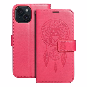 MEZZO Viedtālruņa apvalks IPHONE 15 dreamcatcher magenta krāsa