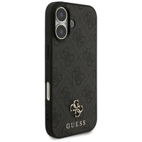 GUESS viedtālruņa apvalks IPHONE 17, saderīgs ar MagSafe GUHMP17SP4SM4MK (PU 4G Small 4G un Classic), melns